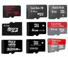ATMINTES KORTELES MICRO SD